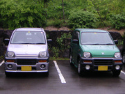 コテージ前(クリックで拡大画像)