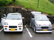 コテージ前(クリックで拡大画像)
