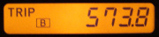 トリップメータで573.8km