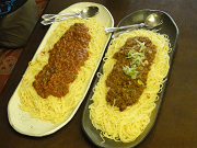 デカ盛りパスタ(クリックで拡大)