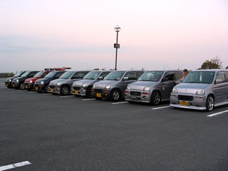 ハーベストの丘駐車場で