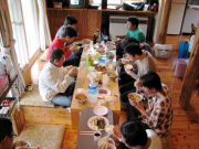 朝食風景